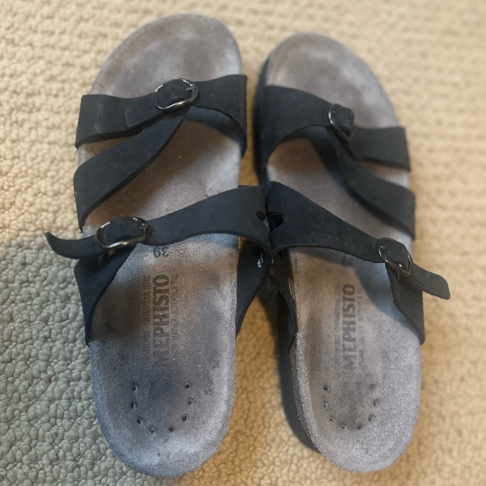 Mephisto Black Sandals for Women
